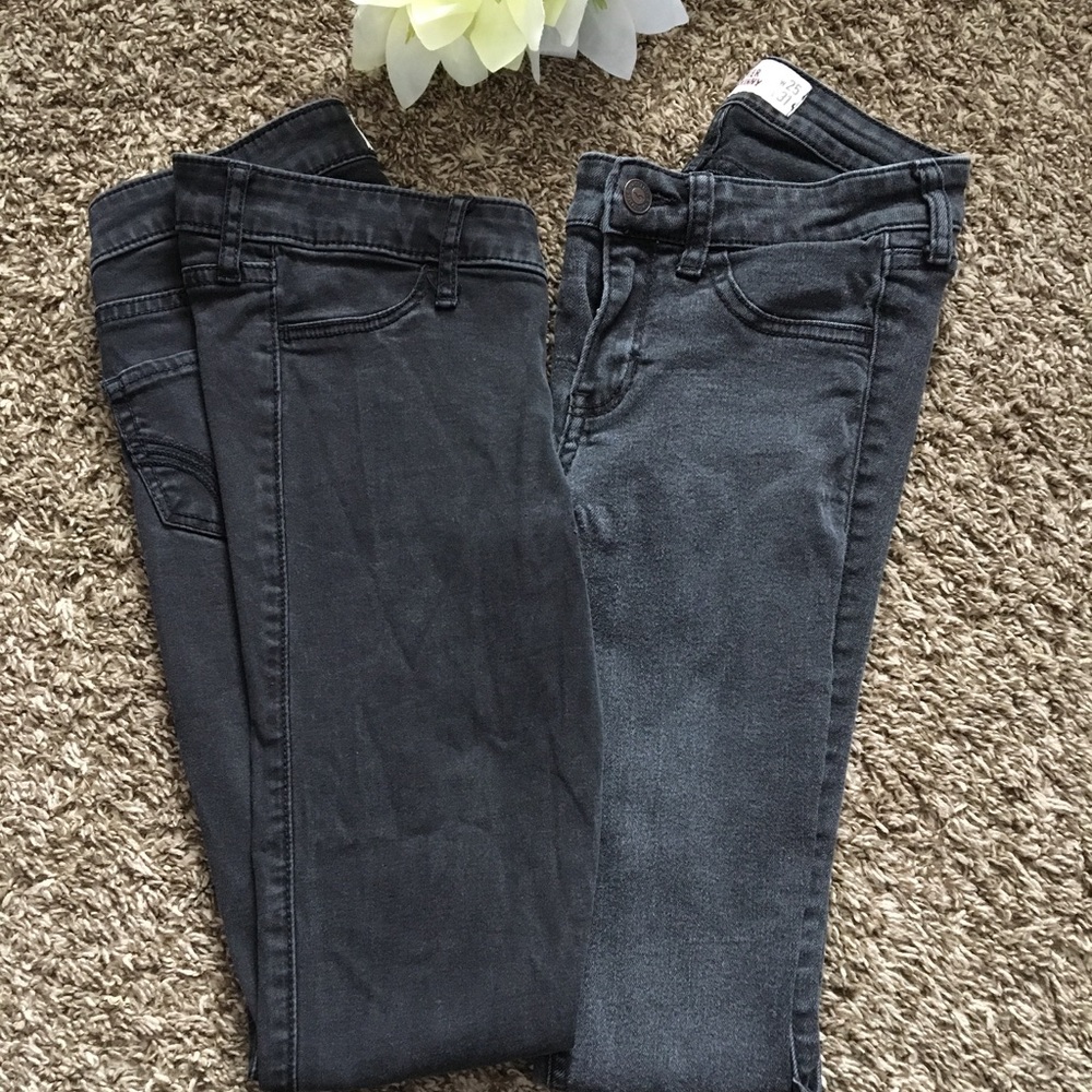 🕊HOLLISTER LOT black Jegging/skinny jeans 1R🕊